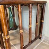 Rattan side table