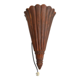 Asian wall lamp electrified wood