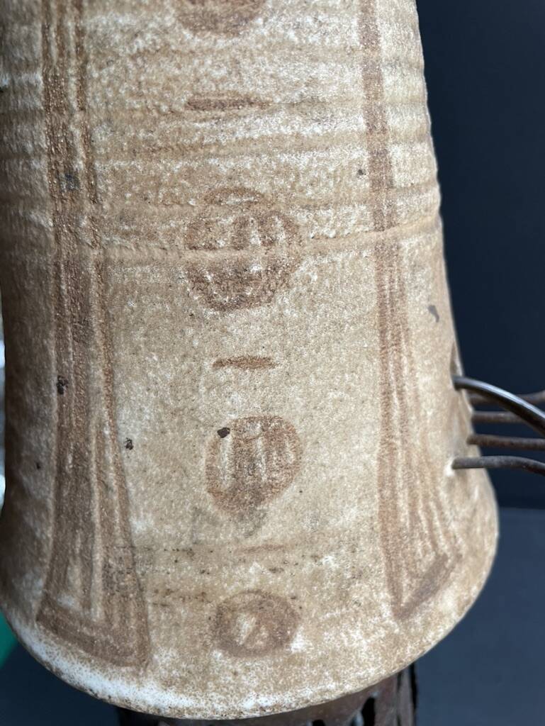 Accolay metal and ceramic lamp (1945-1989)