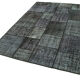 Tapis turc surteint fait à la main 171 cm x 246 cm Tapis Patchwork Noir