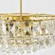 Bakalowits Vienna Grand Chandelier in Gilded Brass and Crystal Glass, Austria, 1970s