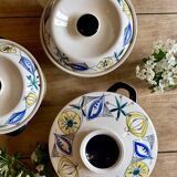 Set of 3 vintage serving dishes from the Flamingo series by Stavangerflint