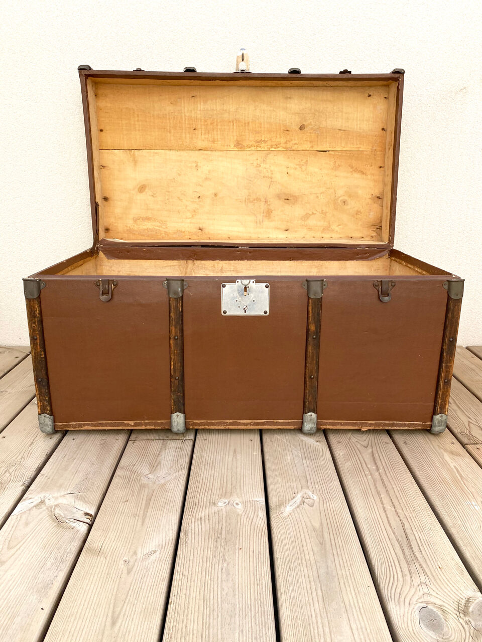 Ancient travel trunk