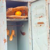 Vintage metal industrial wardrobe