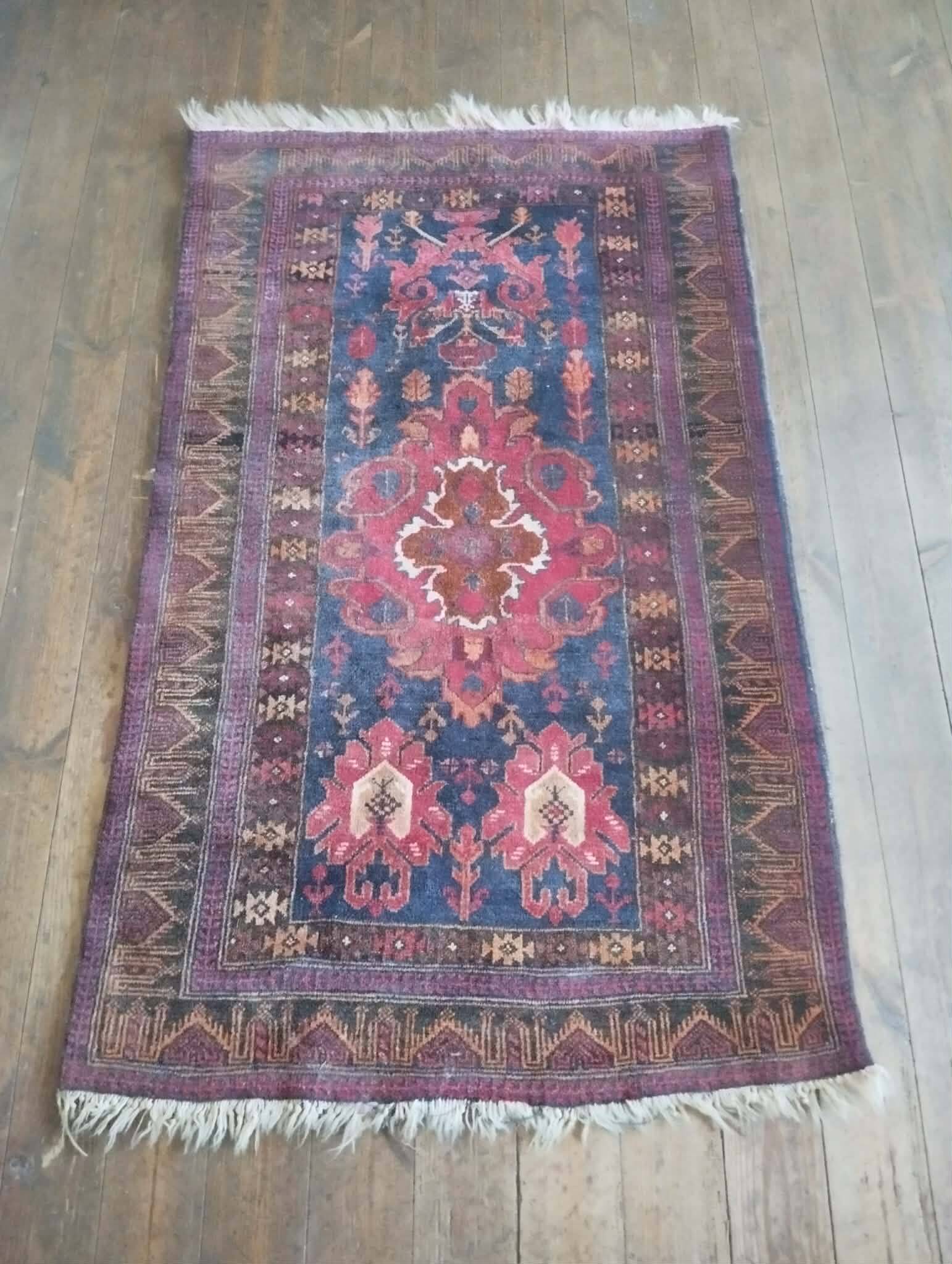 Tapis Afghan Beloutch fait main 150x91cm