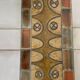 Coffee table in steel and ceramic tiles Roche Bobois