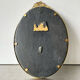 Antique metal gold colored oval picture frame brass 21.5 cm x 15.5 cm