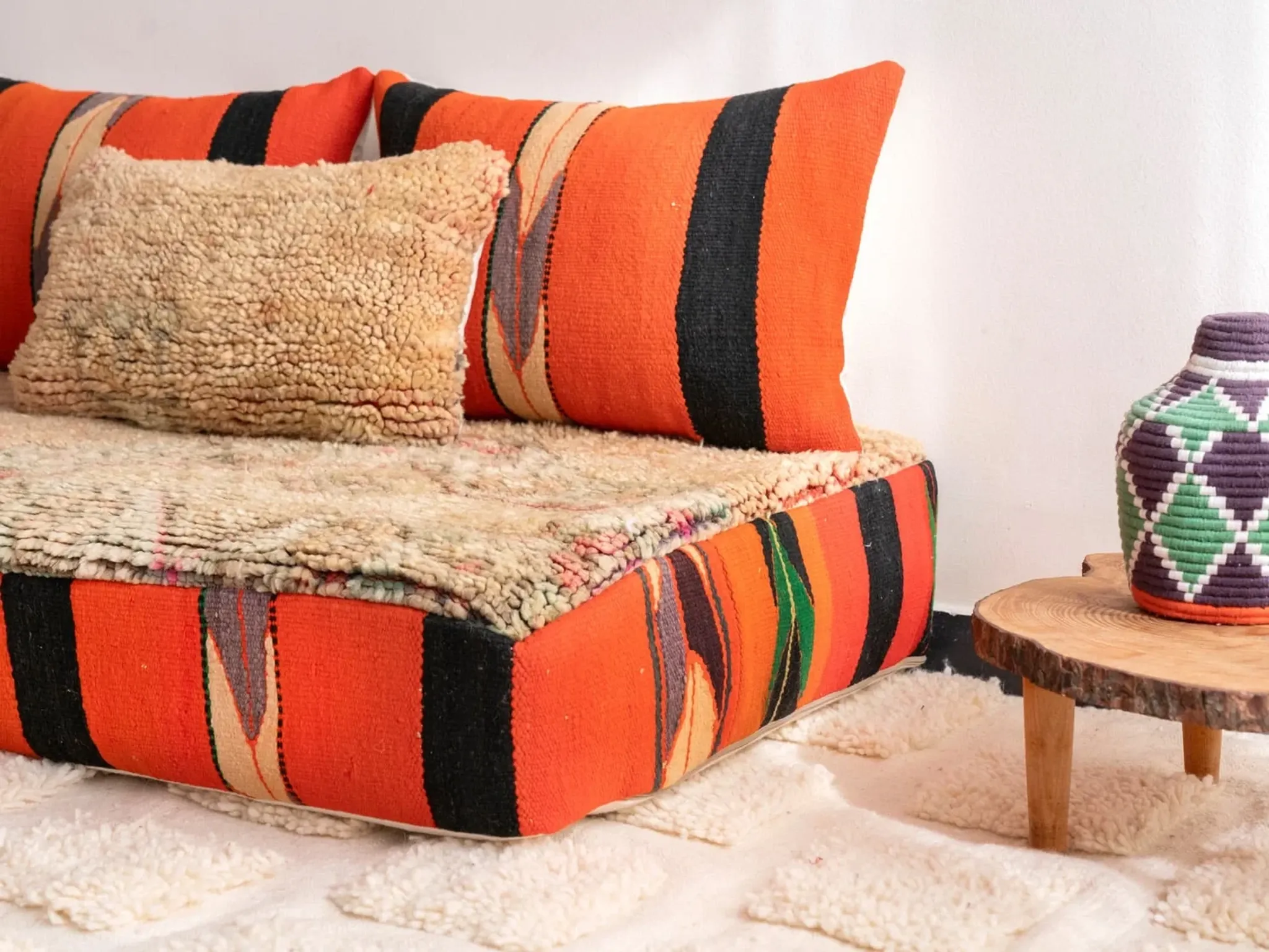 Bohemian oriental floor sofa 120 cm