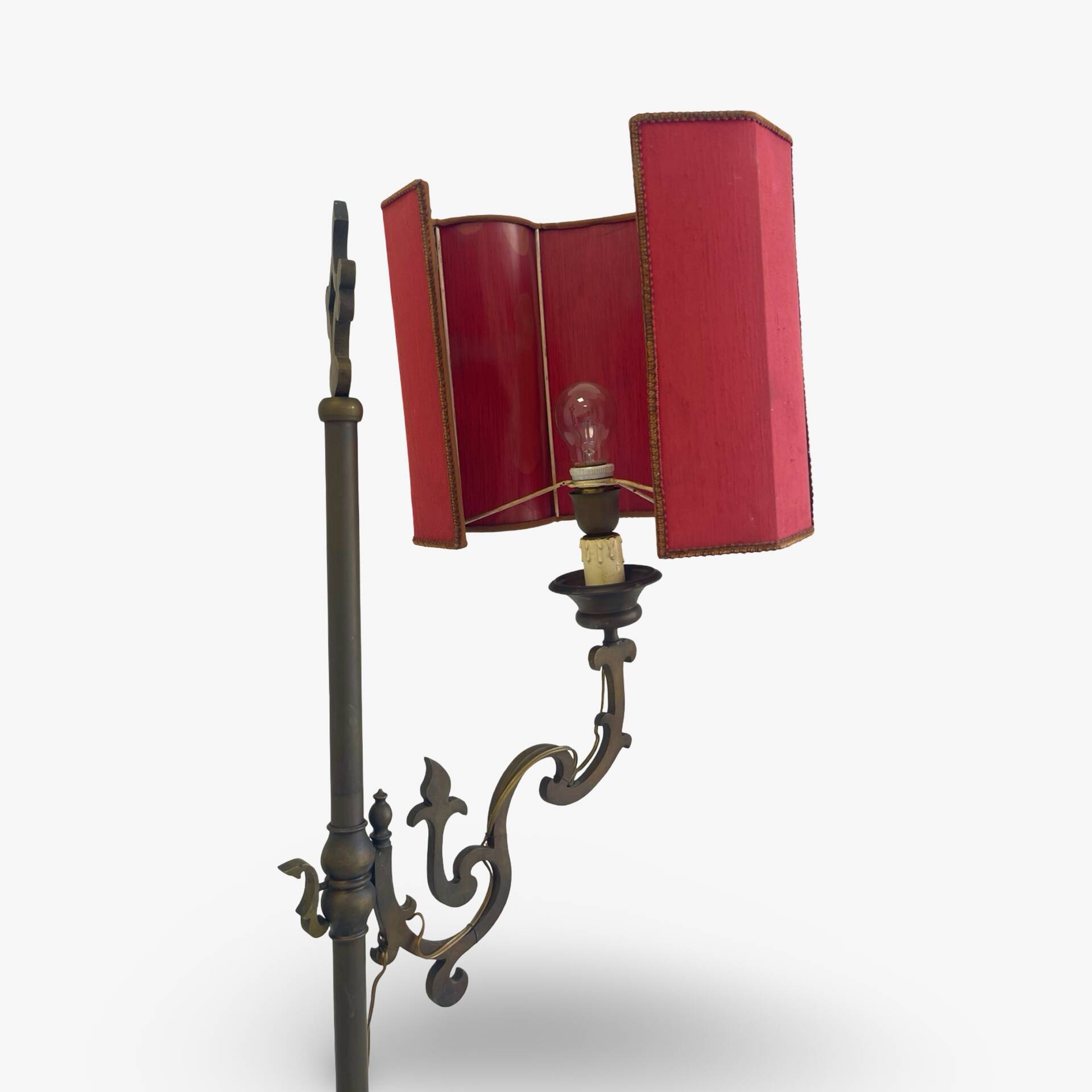 antique Art Nouveau floor lamp