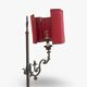 antique Art Nouveau floor lamp