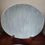 Lot 2 oval plates Salins France Caribbean model