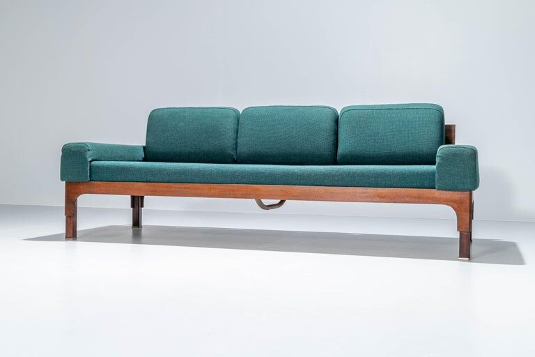 Romantica living room set by Piero Ranzani for Elam in walnut Italy 1950s