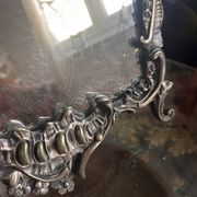 Large silvered bronze table mirror – 19th century – Louis XVI style