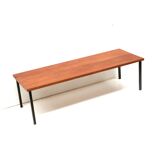 Large vintage rectangular coffee table made in the 1960s