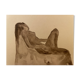 Tableau Aquarelle signé nu féminin au fauteuil