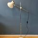 Vintage white mid-century adjustable floor lamp