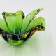 Biomorphic glass bowl from Murano attributed to Flavio Poli.