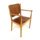 Scandinavian beech teak armchair, Sweden, 1960