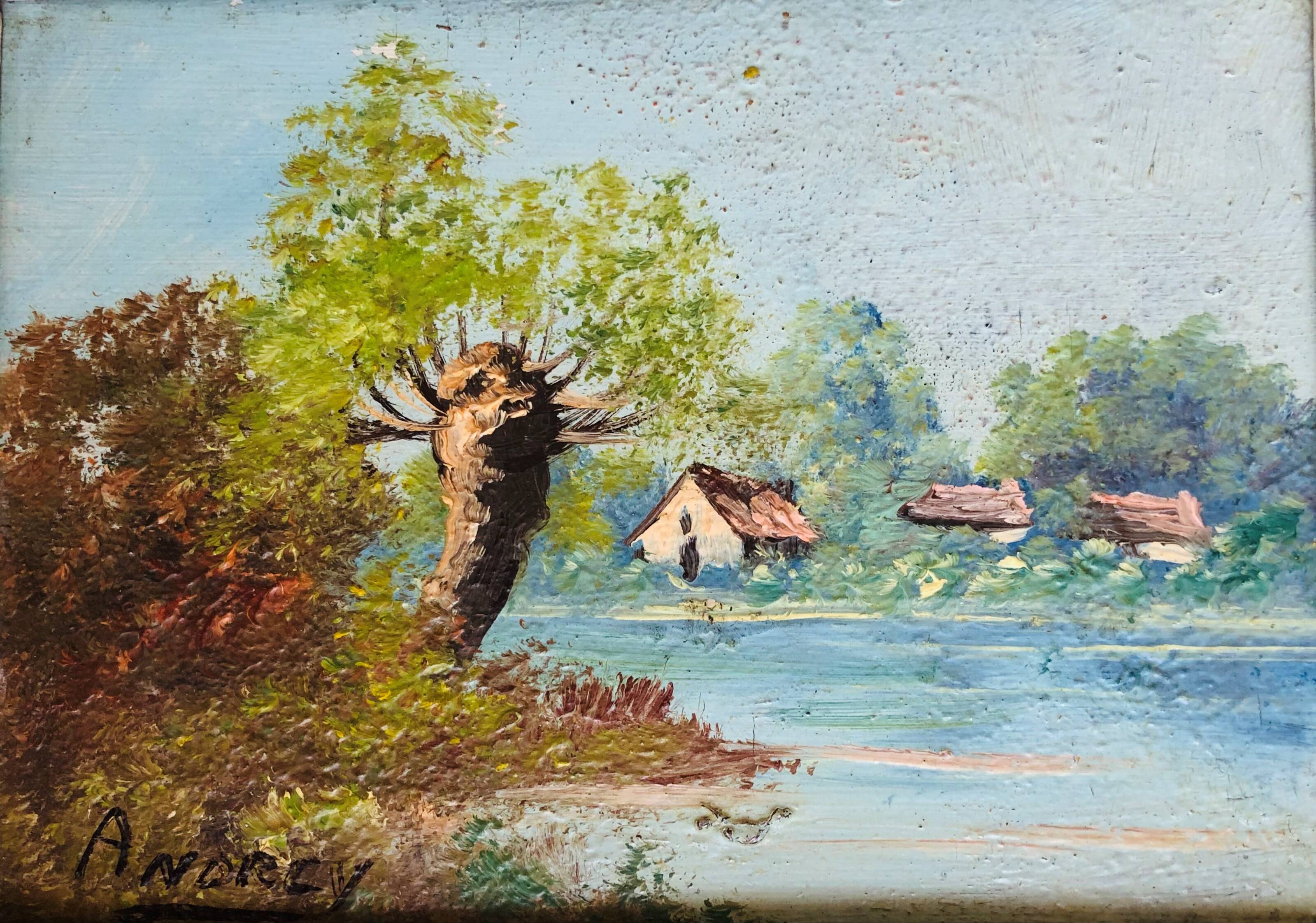 Oil on landscape panel