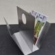 70s brushed steel magazine rack