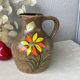 Pichet Poet Laval signed Jeanne - ceramic art