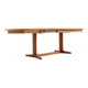 Table à manger ovale extensible vintage danoise en teck massif des années 1960