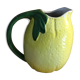 Pichet barbotine citron