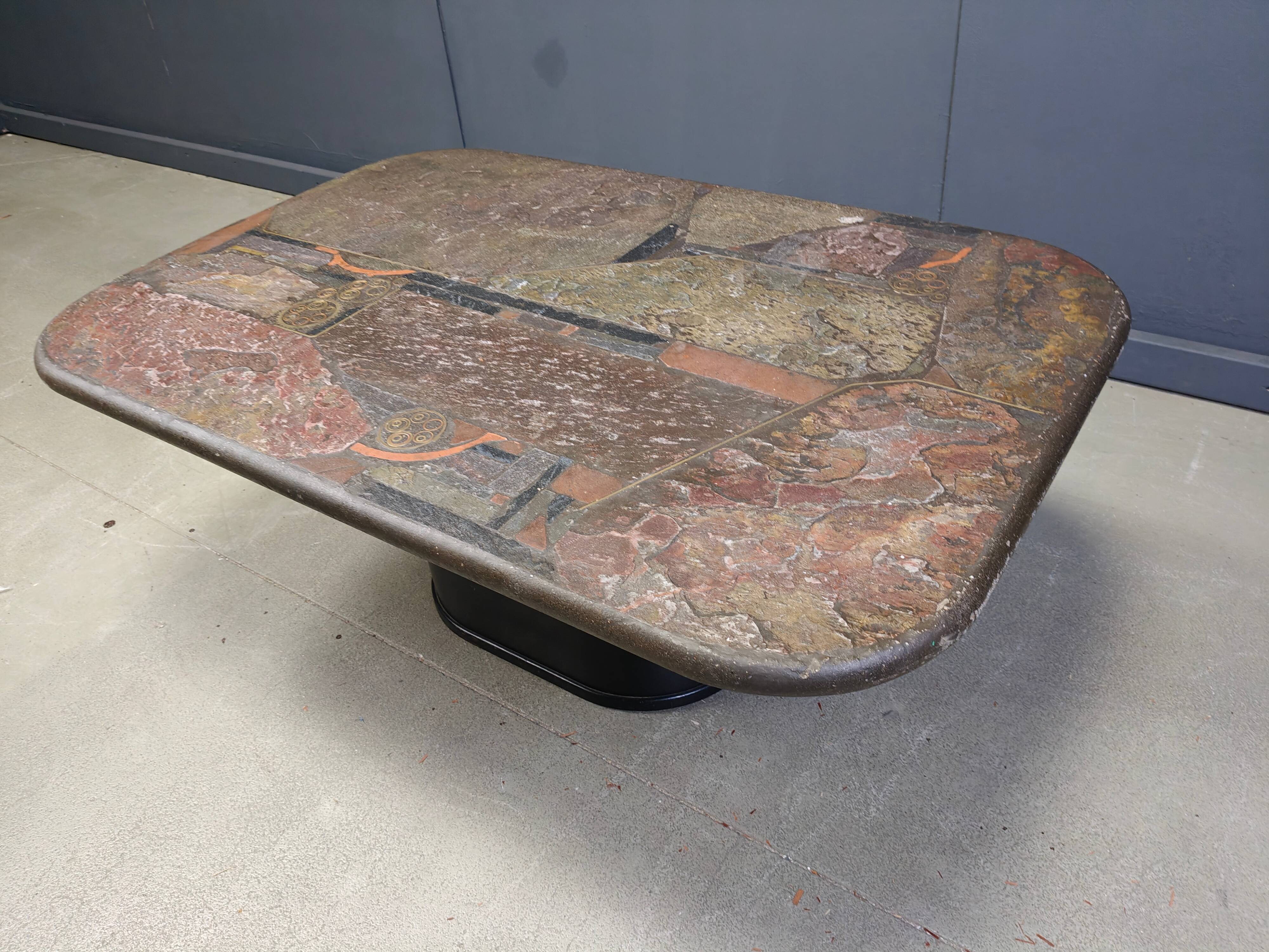 Table basse de Marcus Kingma, années 1980