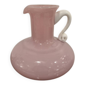 Vintage pink opaline pitcher