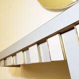 Vintage dressing table with gold trim and mirror, 1950s/1960s
