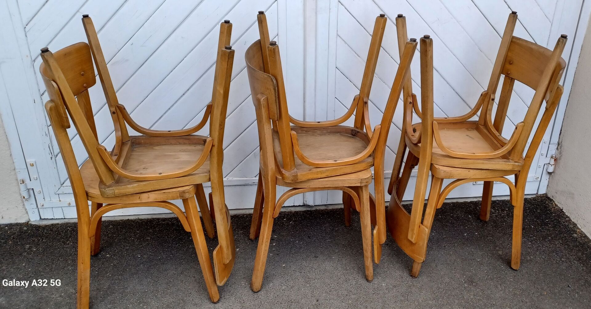 Lot de 6 chaises bistrot Baumann