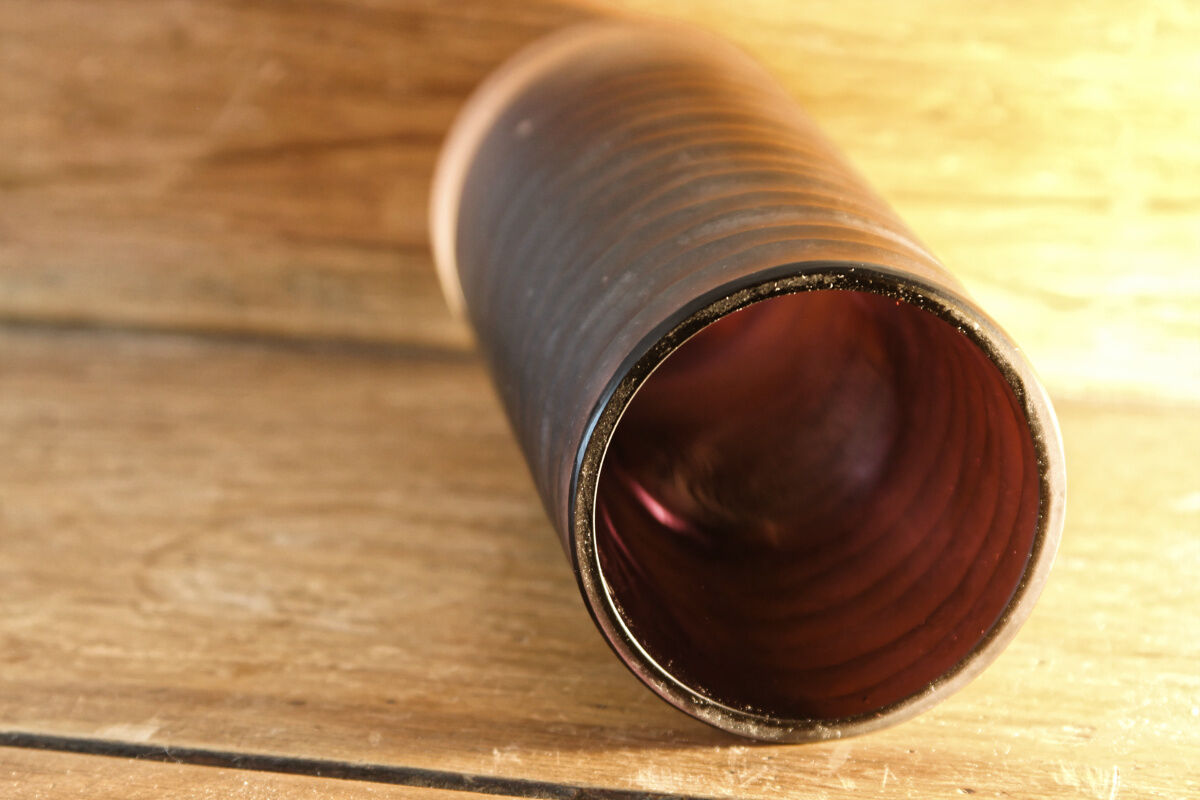 Multilayer tubular glass vase