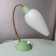 Lampe de table verte pastel et or, France
