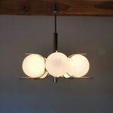 Chandelier chrome and opaline 70