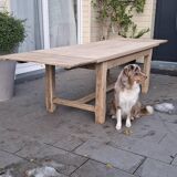 Table de ferme avec rallonges chêne 3m