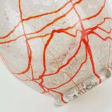 loetz klostermühle art deco glass VASE 1930s orange white and clear glass