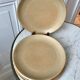 Set of 5 stoneware plates made in France 60s and 70s