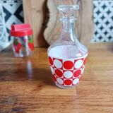 Small liqueur carafe, checkerboard pattern