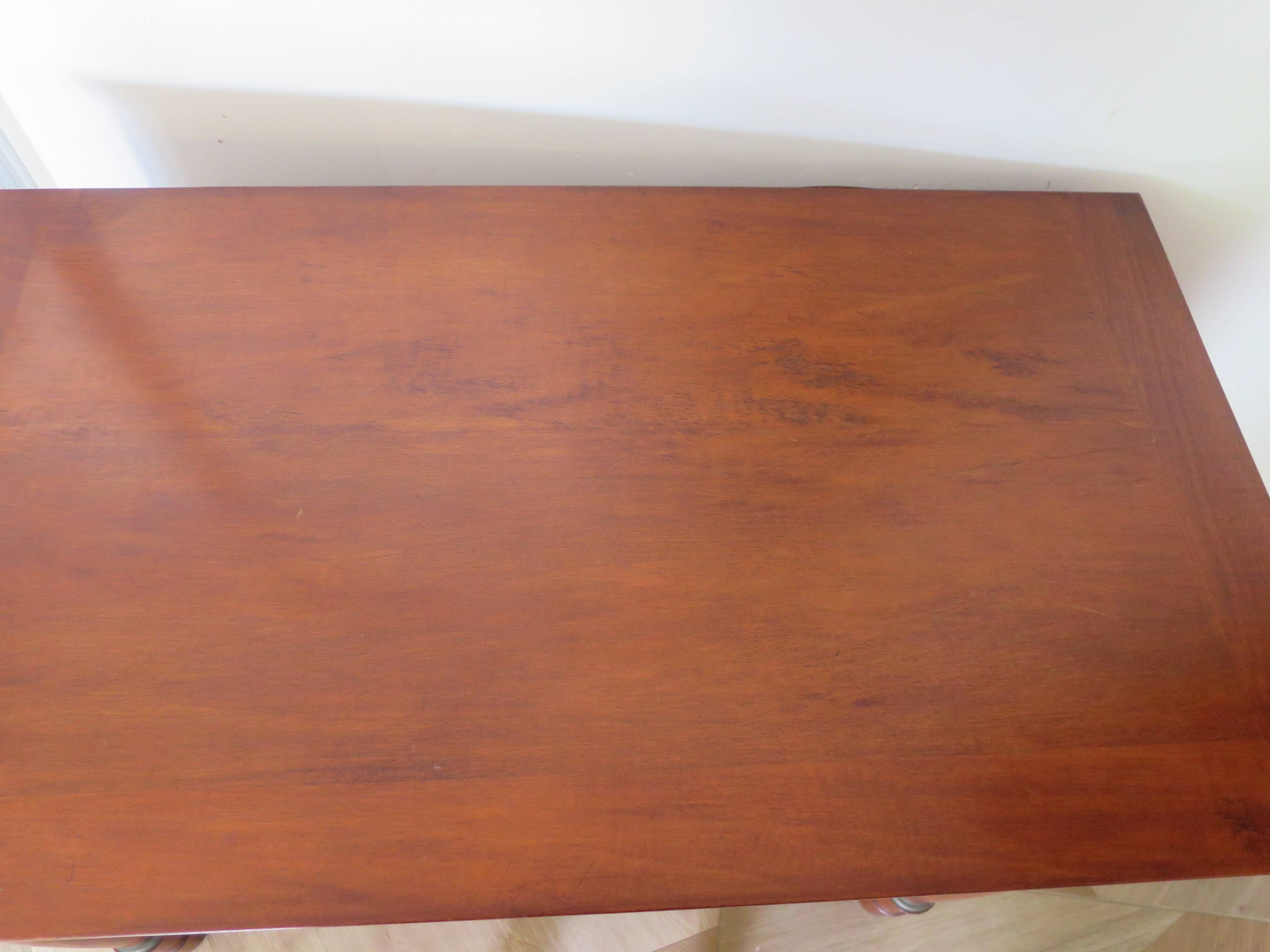 4-drawer chest of drawers - empire style - with detached columns - mahogany-bronze stain