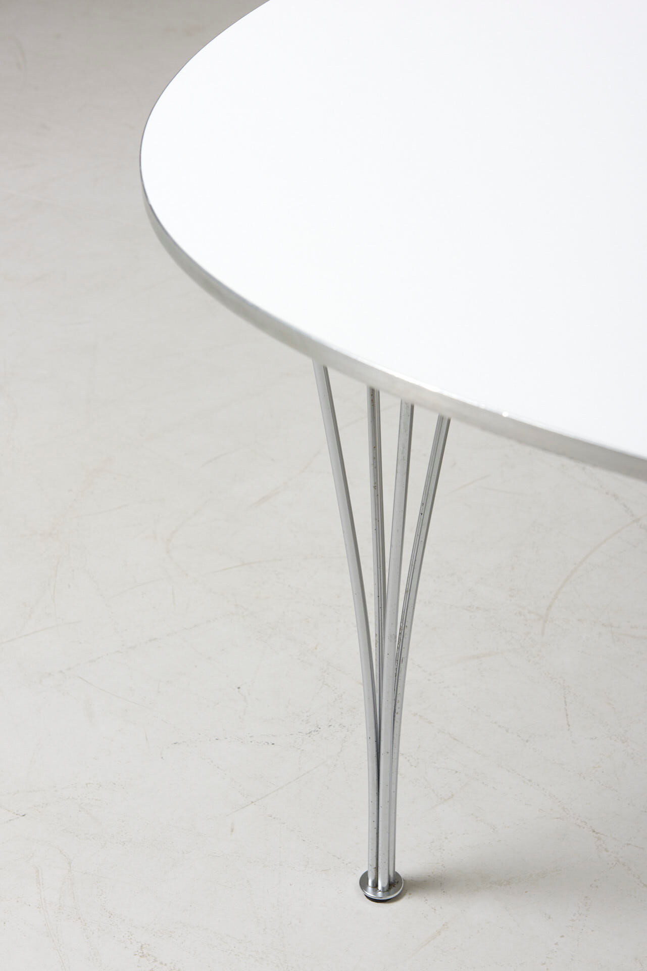 Elliptical dining table by Piet Hein And Bruno Mathsson For Fritz Hansen, Denmark 1960's