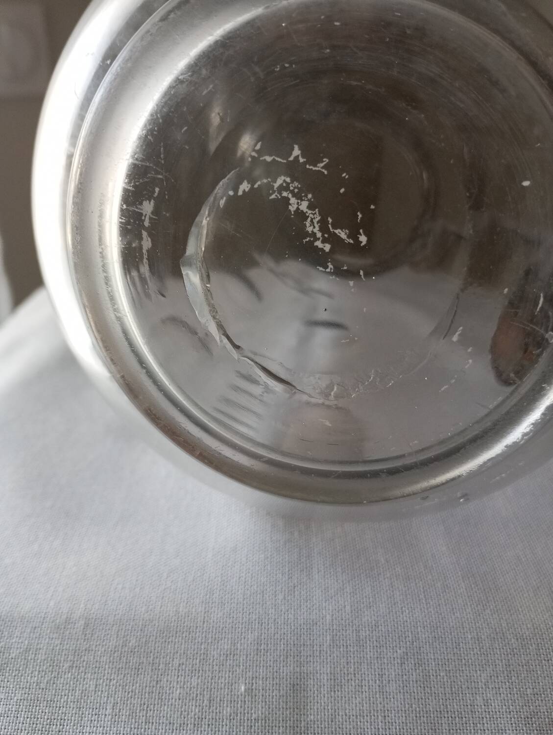 Carafe en verre soufflé