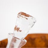Crystal decanter with glasses, Poland, 1960s