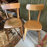 Set 4 mismatched bistro chairs Annee 50/60
