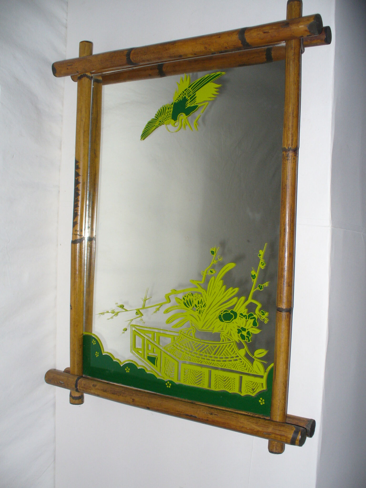 Bamboo mirror from the 40s - 50s
