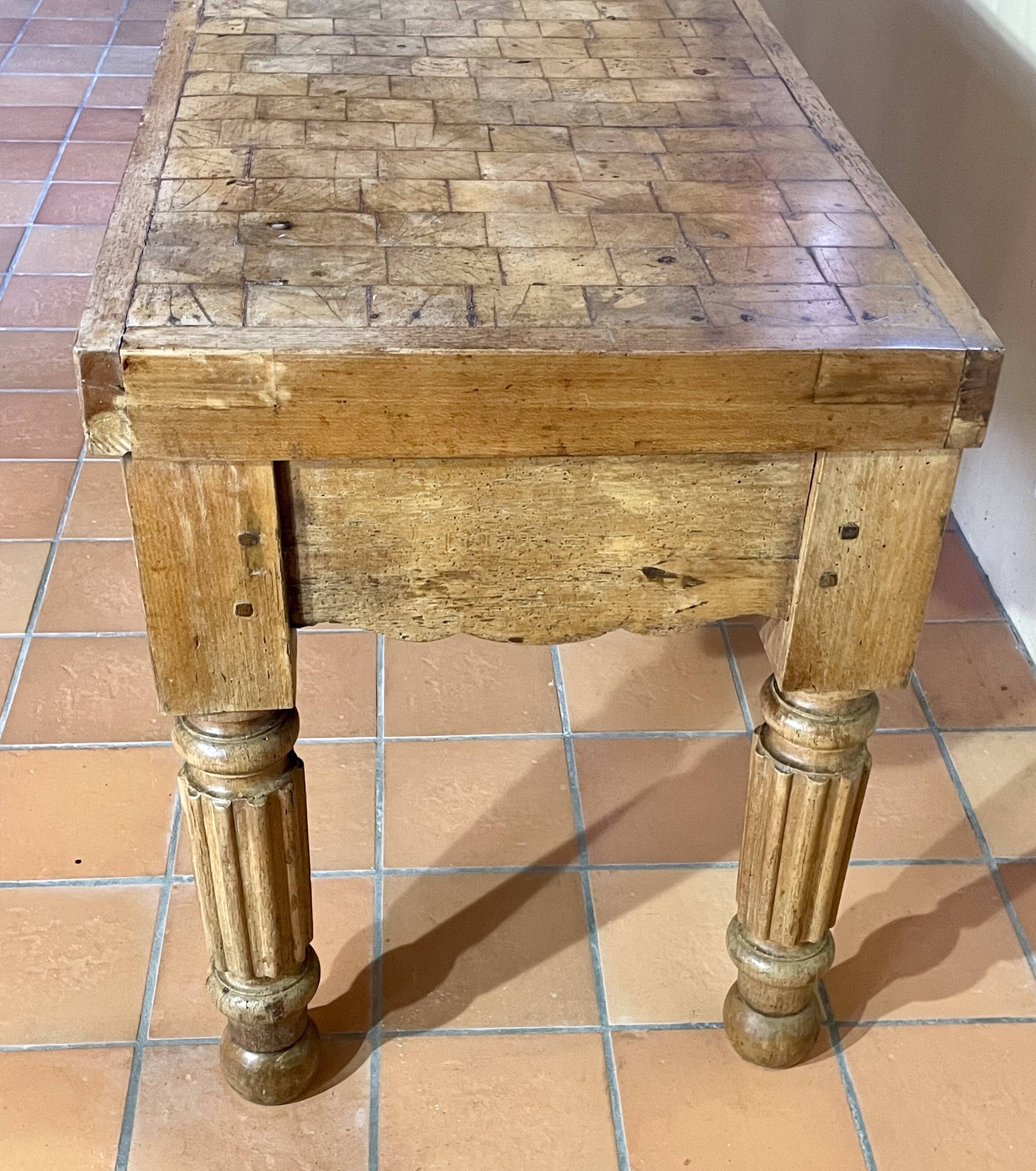 Butcher's block from the 1950s.