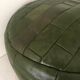 Vintage leather pouf patchwork 70s
