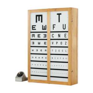 Optotype lumineux vintage