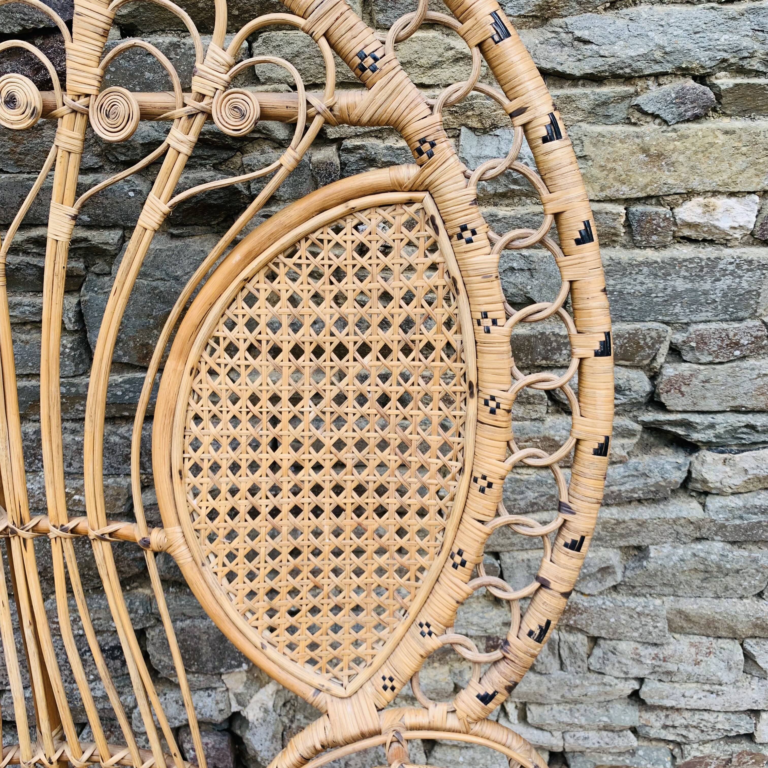 Fauteuil Emmanuel en rotin et osier naturel