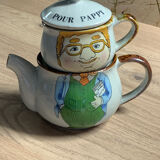 Service à thé théière ou café Papy Papi petit déjeuner mug cafetière