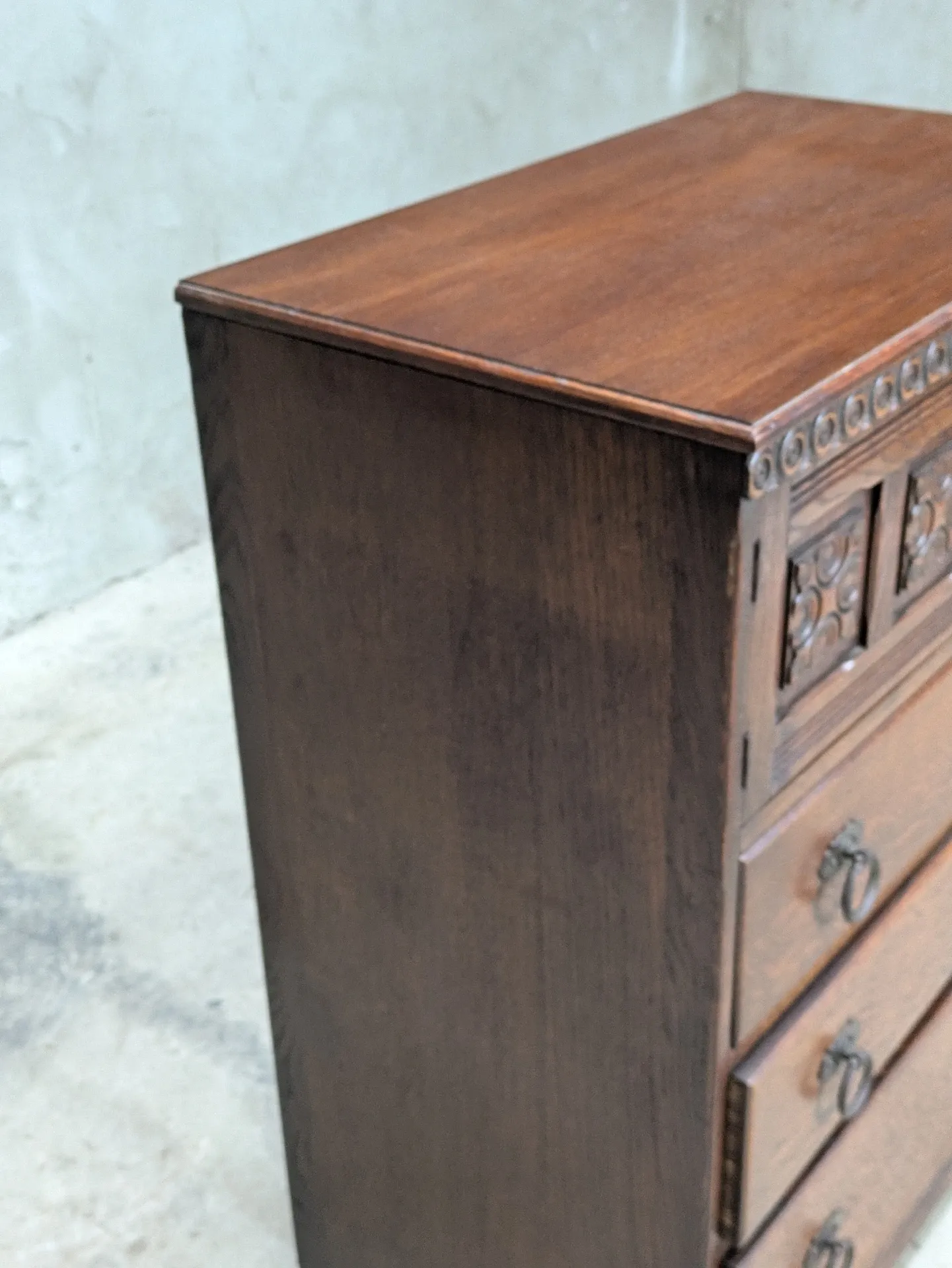English high chest of drawers